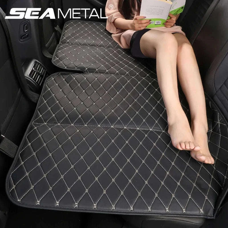 Non-Inflatable Car Back Seat Travel Bed-Black