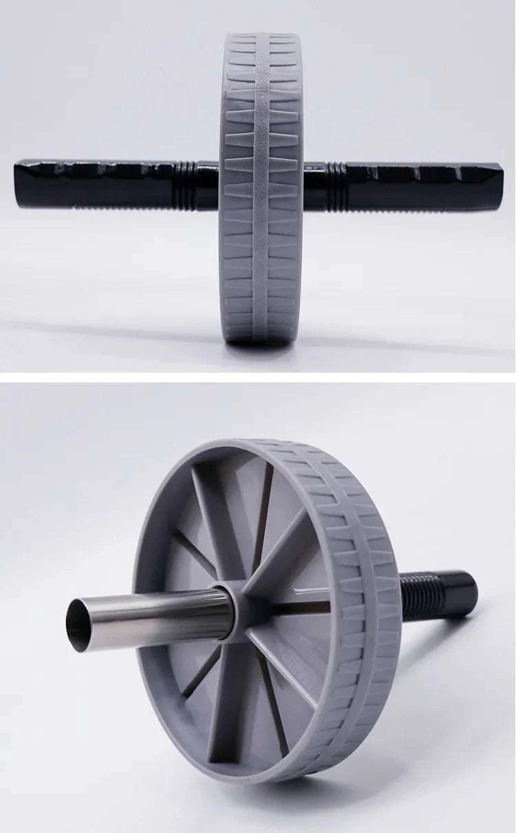 Non-Slip Abdominal Wheel Roller for Core Strength Training-Grey