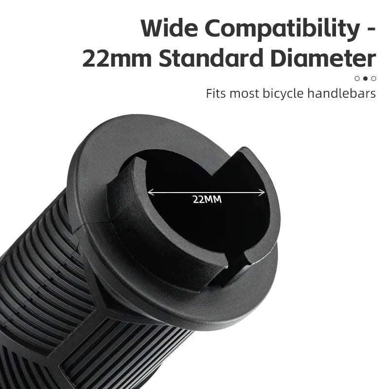 Non-Slip Bike Handlebar Grips with Locking Rings and Reflective Strips-2023-14A2