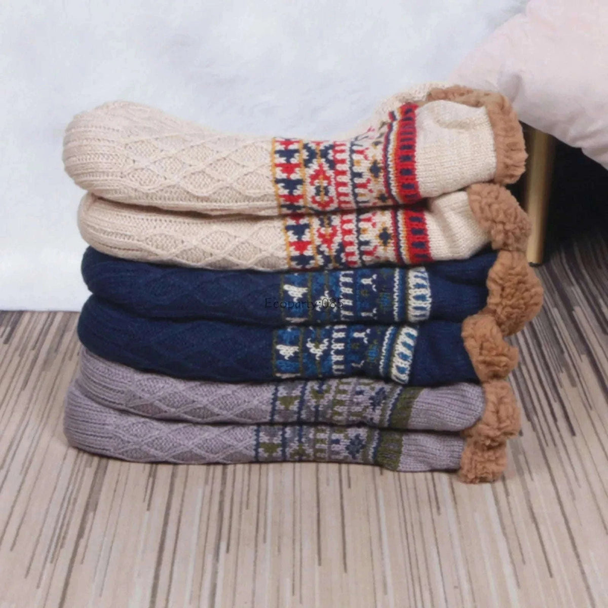 Non-Slip Floor Socks for Warm, Cozy Comfort at Home-Grey / 43-45(28cm)
