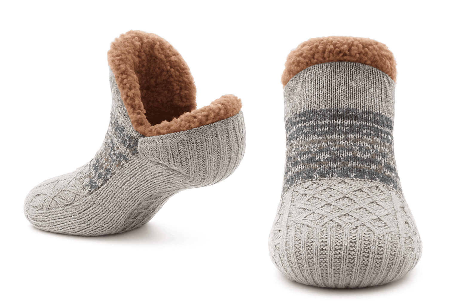 Non-Slip Floor Socks for Warm, Cozy Comfort at Home-Grey / 43-45(28cm)