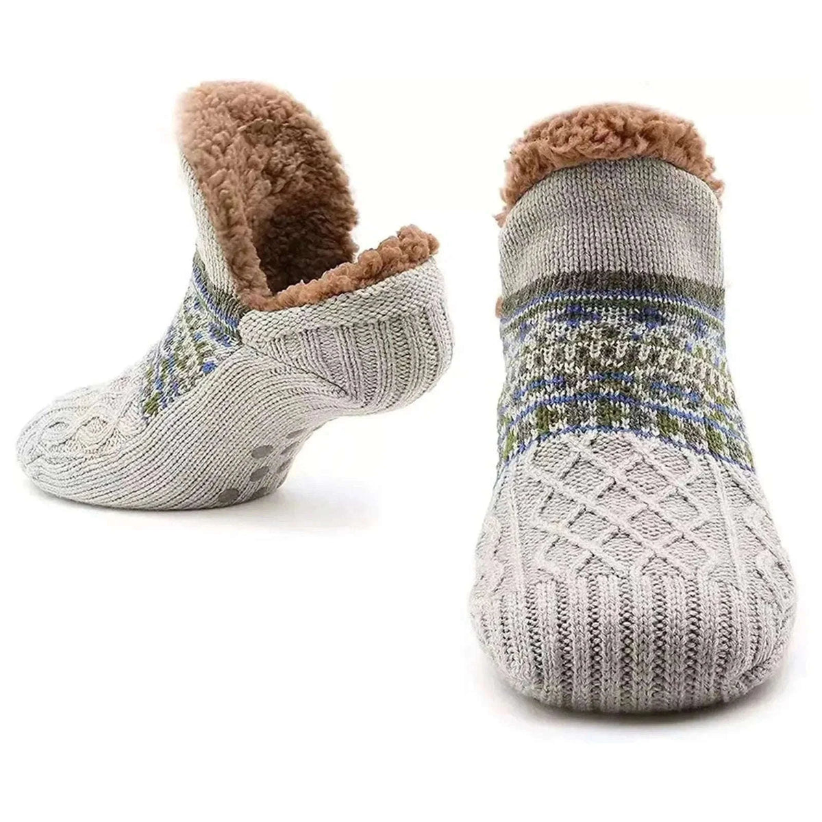 Non-Slip Floor Socks for Warm, Cozy Comfort at Home-Grey / 43-45(28cm)