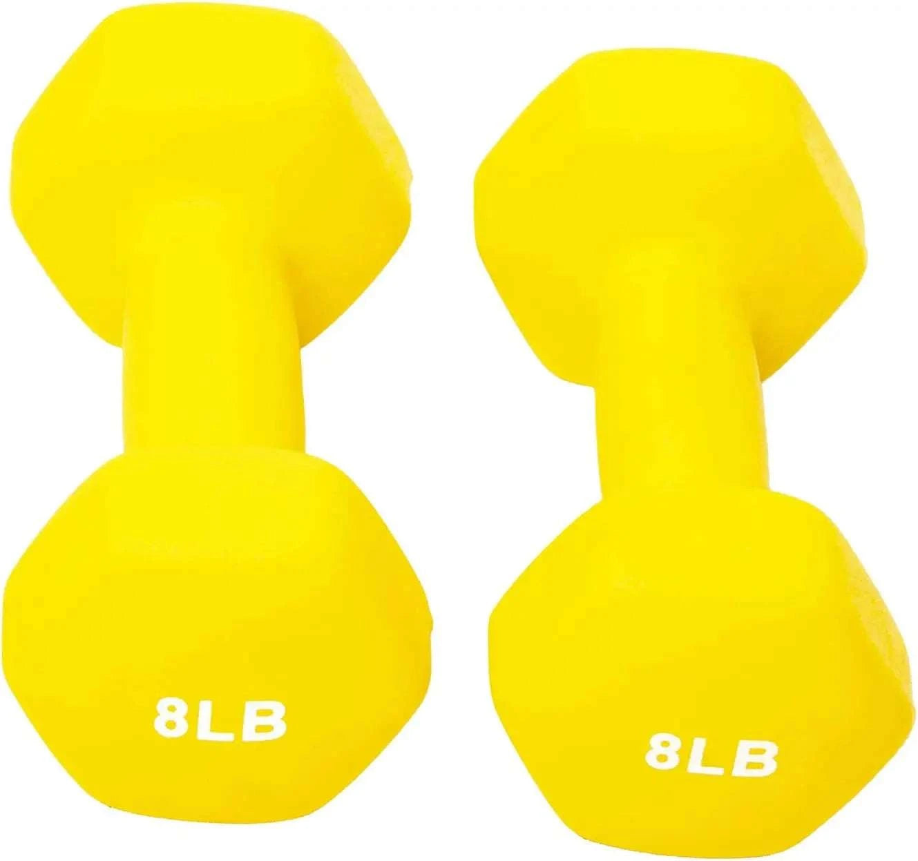 Non-Slip Hex Dumbbell Set of 2 with Ergonomic Grip-United States