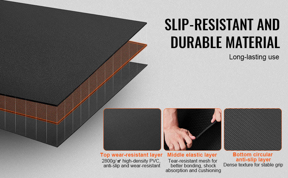 Non-Slip High Density Yoga Mat with Carry Bag & Strap-12X6FT / United States