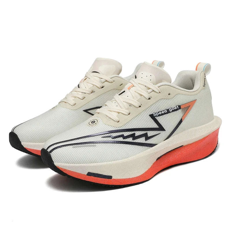 Non-Slip Shock-Absorbing Carbon Plate Sports Casual Shoes-BLUE WHITE / 39