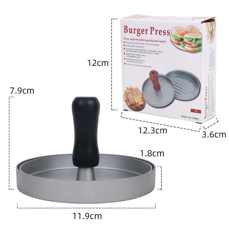 Non-Stick Aluminum Burger Press with Handle for Perfect Patties-100PCS