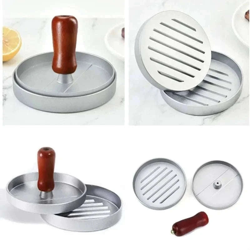 Non-Stick Aluminum Burger Press with Handle for Perfect Patties-100PCS