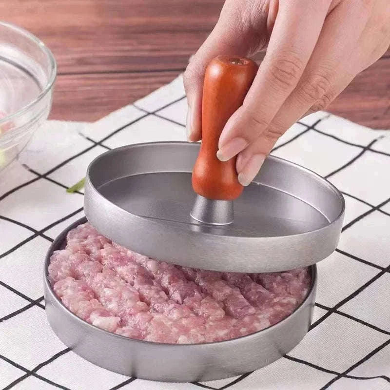 Non-Stick Aluminum Burger Press with Handle for Perfect Patties-100PCS