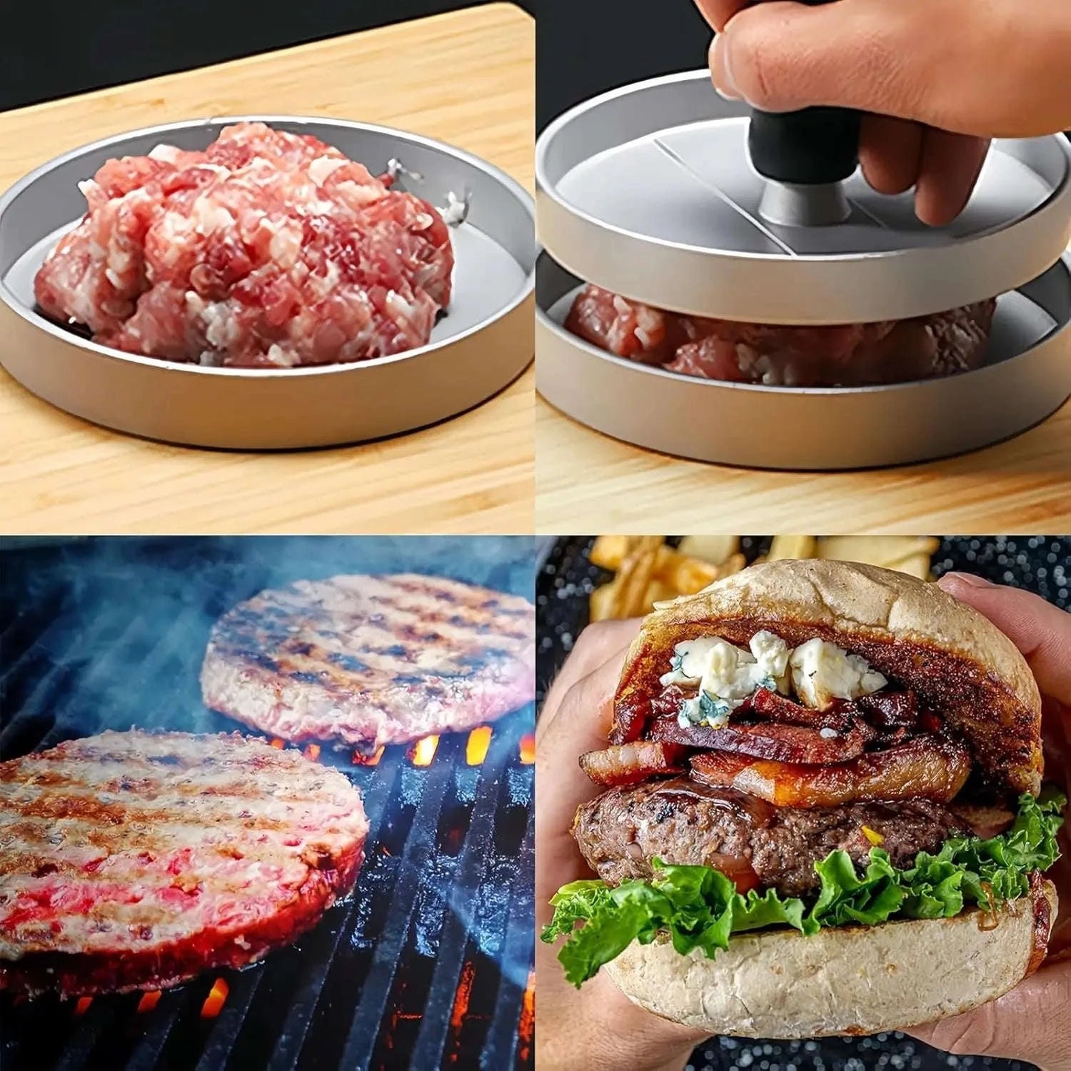 Non-Stick Burger Press for Perfect Hamburger Patties at Home-United States / Other