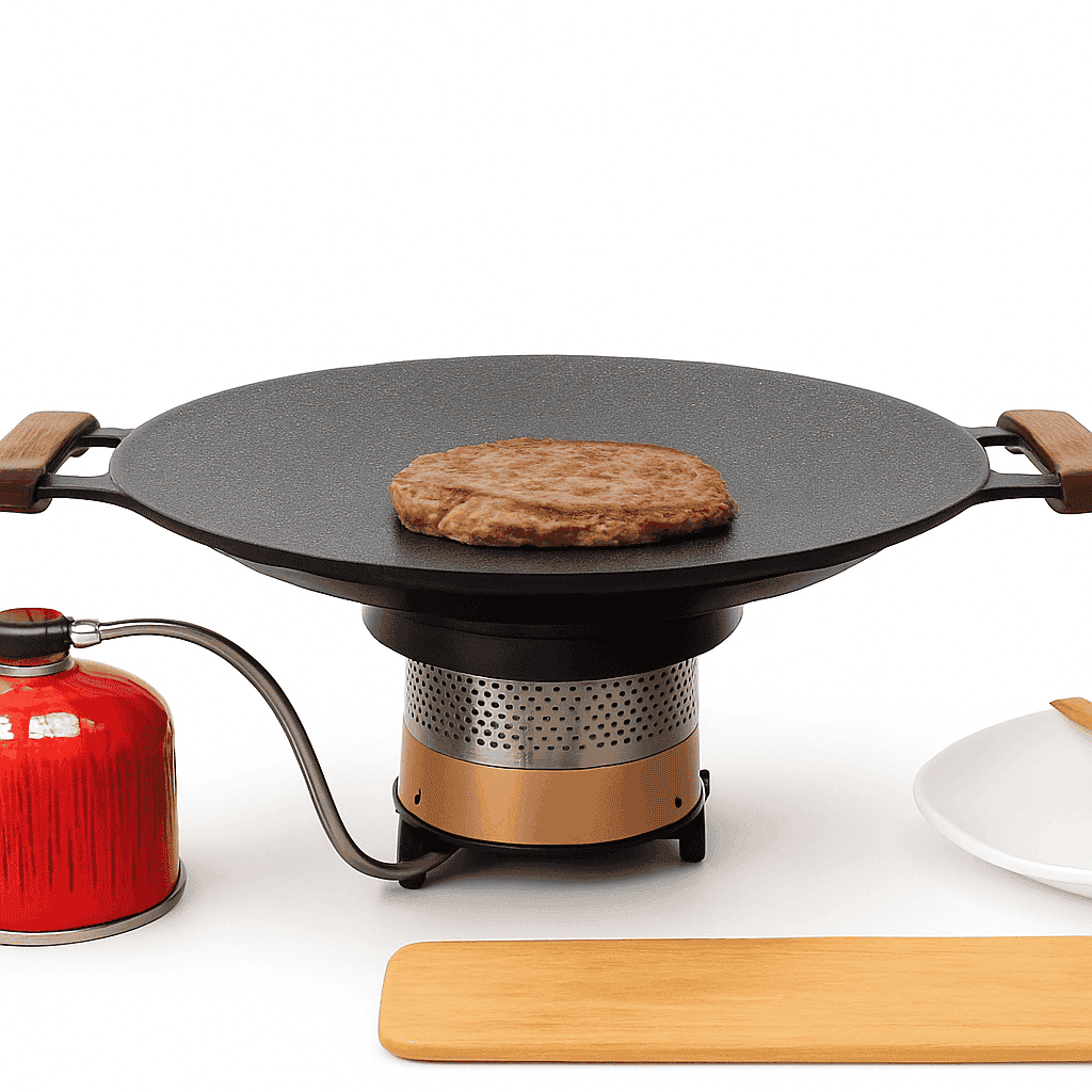 Non-Stick Korean BBQ Grill Pan for Stovetop and Outdoor Cooking-34cm
