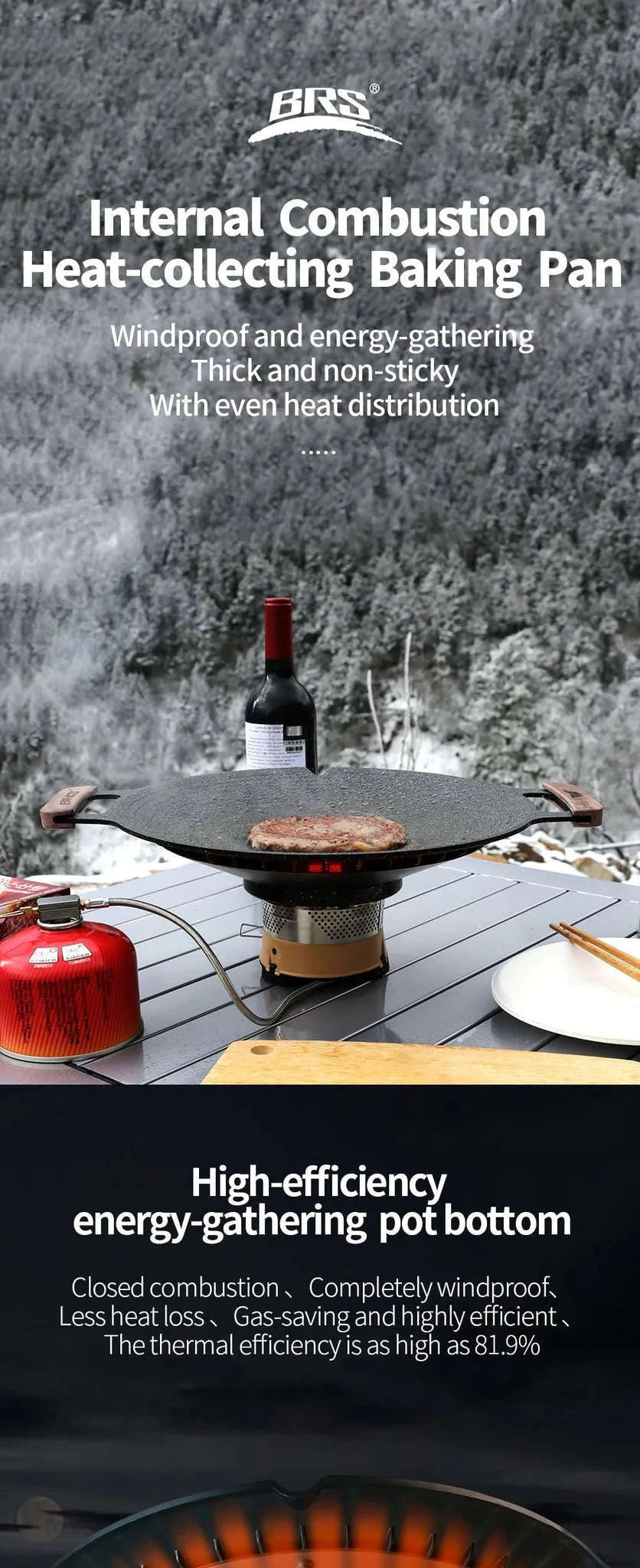 Non-Stick Korean BBQ Grill Pan for Stovetop and Outdoor Cooking-34cm