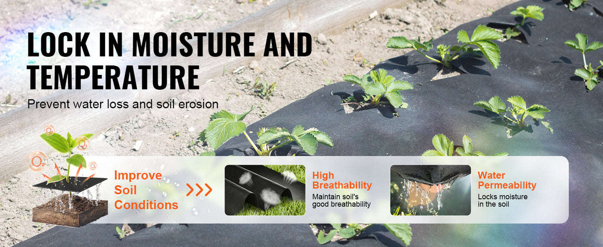 Non Woven Geotextile Fabric Under Gravel 10 x 100 ft 8 oz Heavy Duty Weed Barrier-6x50ft 8.0 / CZECH REPUBLIC