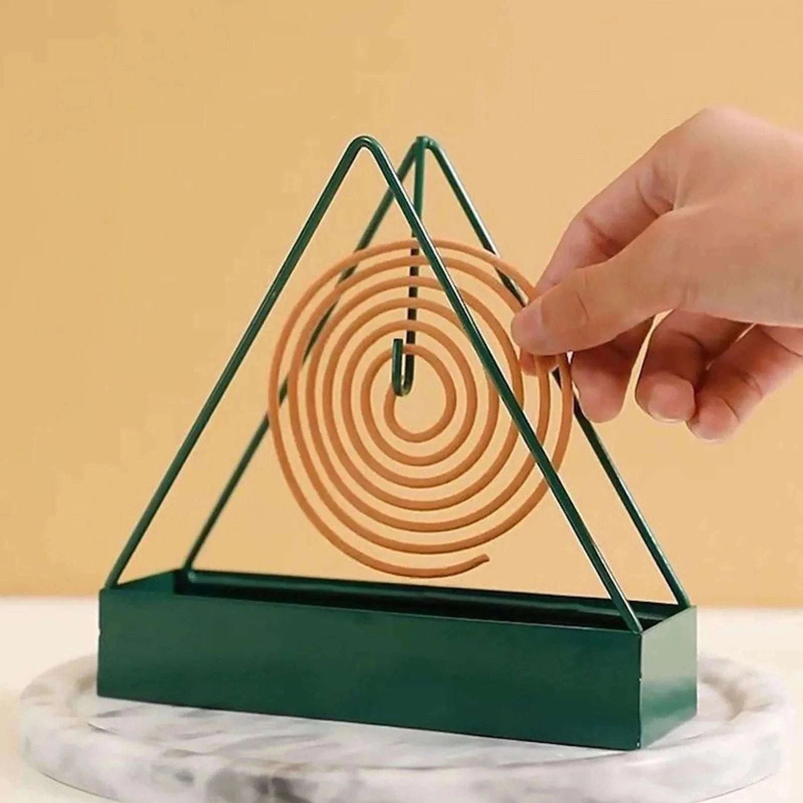 Nordic-Style Mosquito Coil Holder with Ash Tray-B