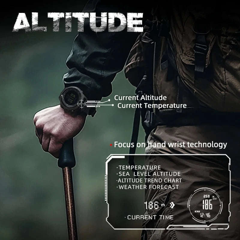 North Edge Apache-46 Outdoor Digital Sports Watch-Default Title