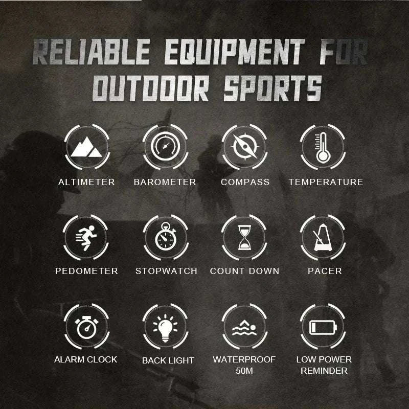 North Edge Apache-46 Outdoor Digital Sports Watch-Default Title