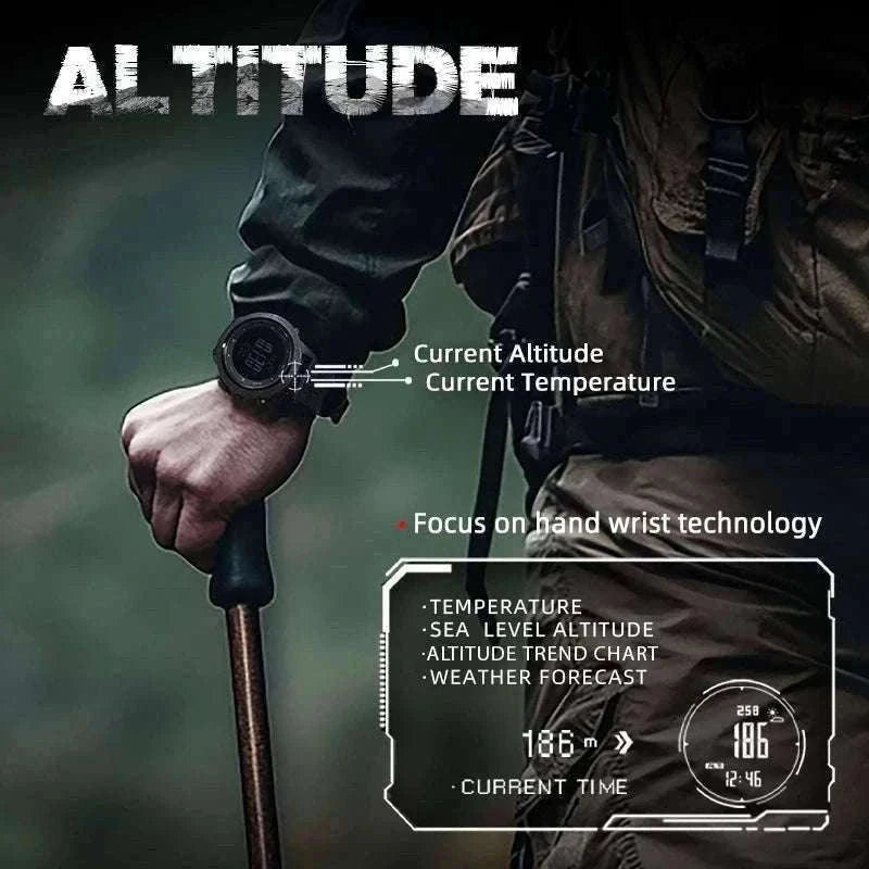 North Edge Apache-46 Outdoor Digital Sports Watch-Default Title