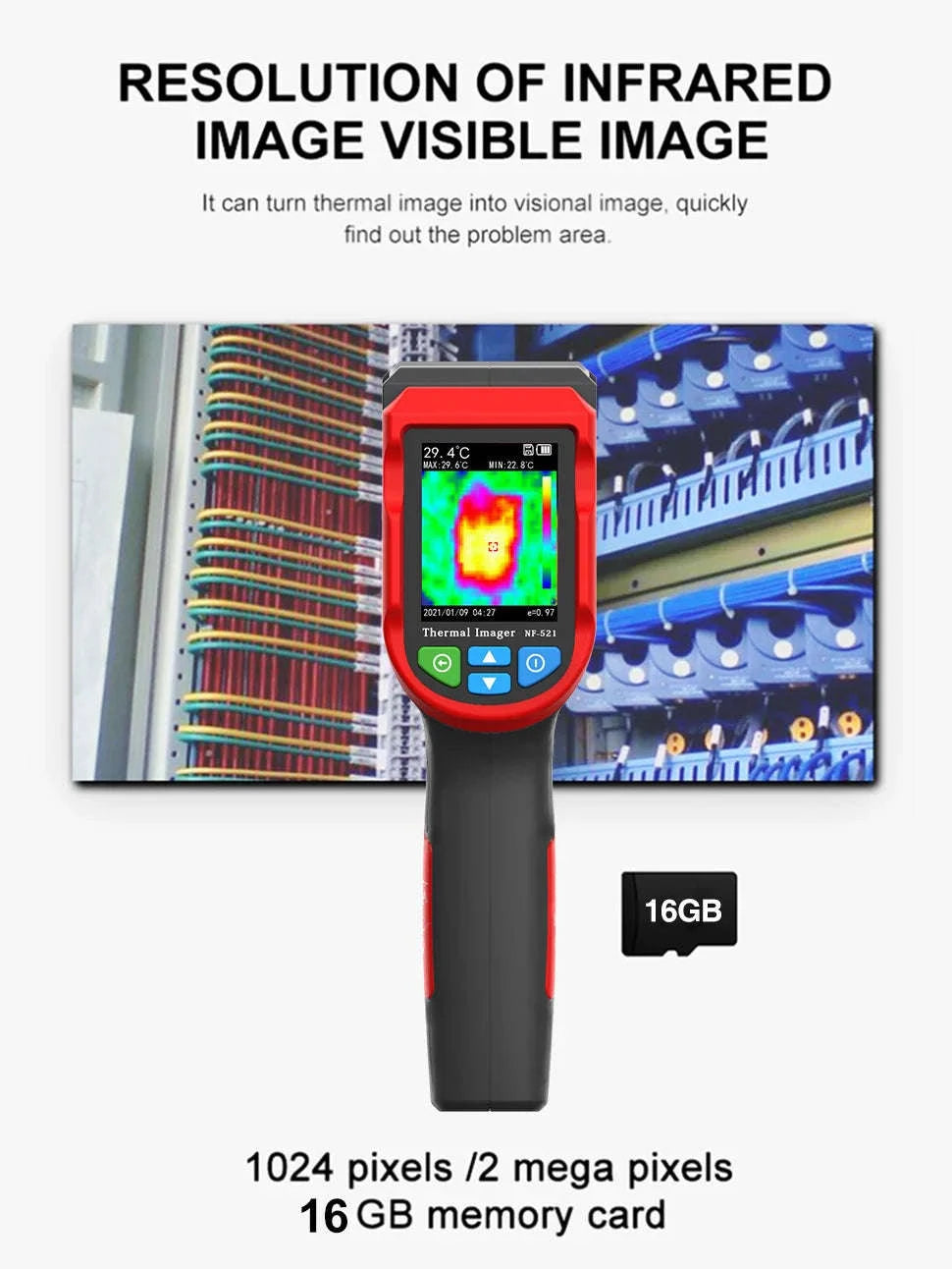 Noyafa NF‑521 Handheld Infrared Thermal Imager-NF-521 / GERMANY