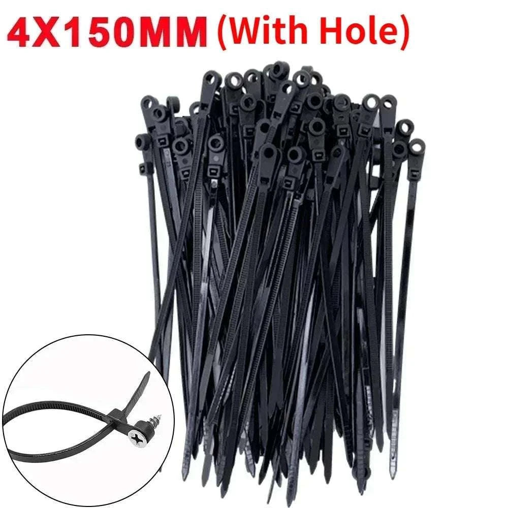 Nylon Cable Ties with Screw Mount – Heavy‑Duty Organizers-