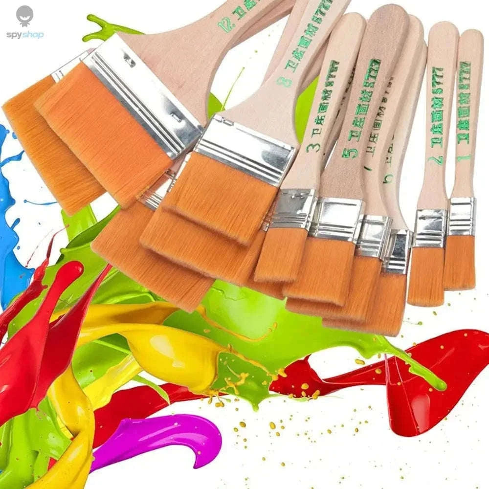 Nylon Paint Brush Set – 12‑Piece Artist Brushes for Acrylics, Oils & Watercolors-12pcs Paint Brush