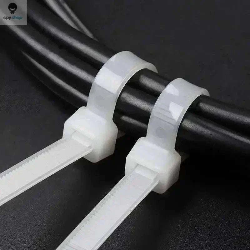 Nylon Self-Locking Cable Ties for Clean, Secure Cable Management-White(4x200mm) / 200pcs
