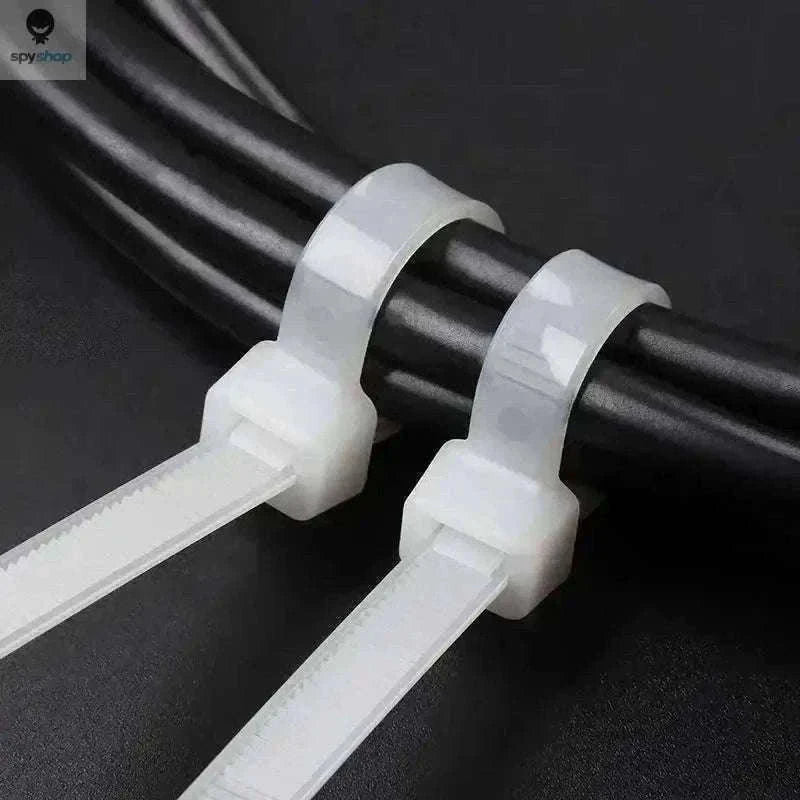 Nylon Self-Locking Cable Ties for Clean, Secure Cable Management-White(4x200mm) / 200pcs