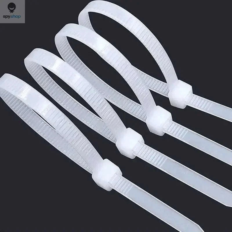 Nylon Self-Locking Cable Ties Pack – Strong, Reliable Cable Management-White(4x200mm) / 200pcs