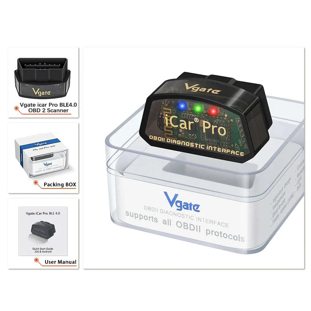 OBD2 Car Diagnostic Tool Bluetooth 4.0 WiFi-BT4.0 Android IOS