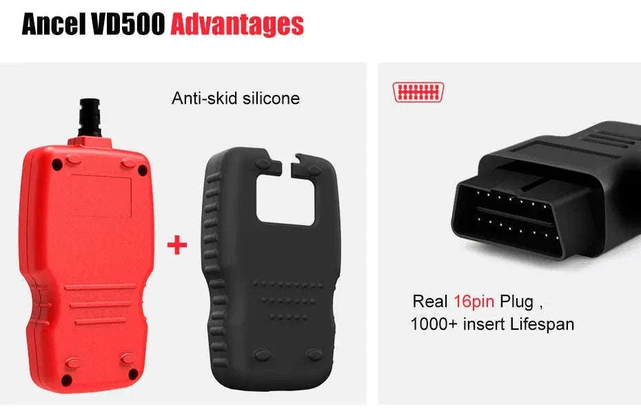 OBD2 Diagnostic Scanner Full System Scan Tool-Red