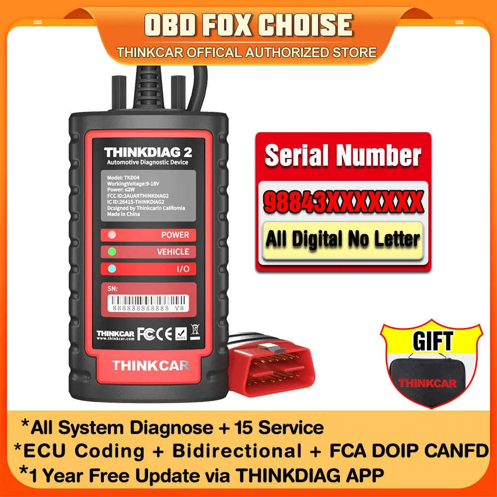 OBD2 Diagnostic Scanner with ECU Coding and Active Test-EDIAG PLUS / United States