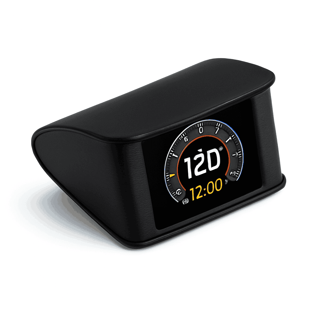 OBD2 Head Up Display Digital Speedometer with Overspeed Alarm-Default Title