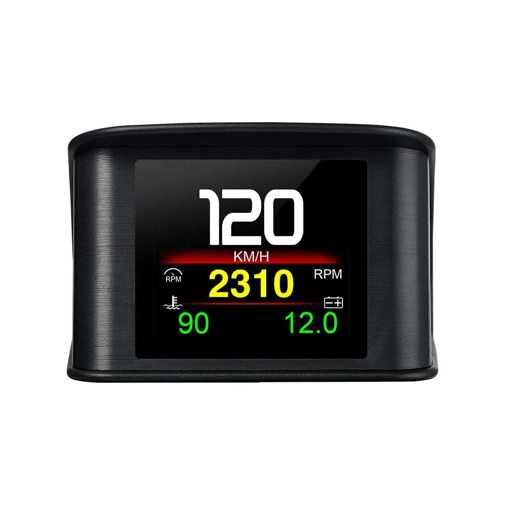 OBD2 Head Up Display Digital Speedometer with Overspeed Alarm-Default Title