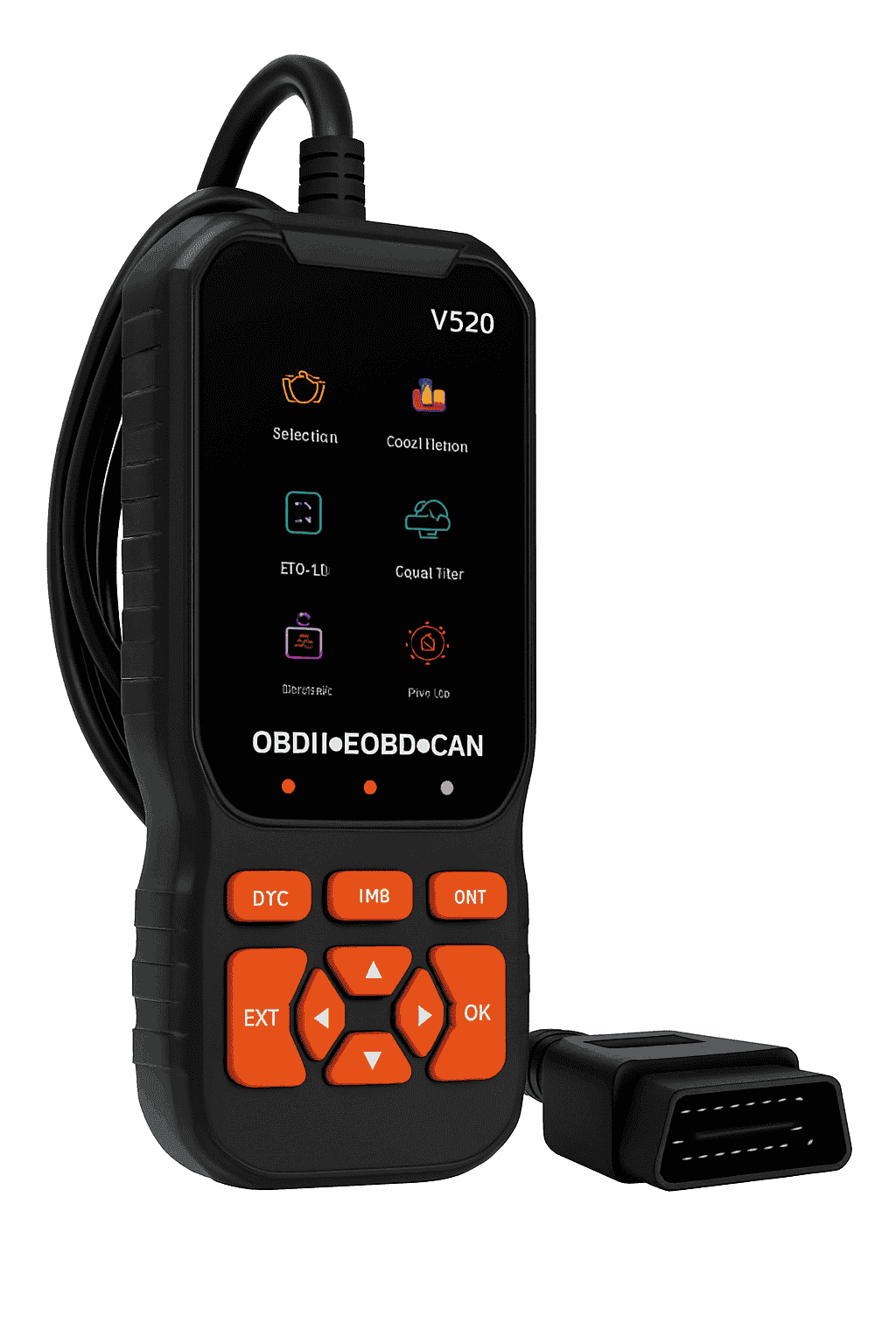 OBD2 Scanner Diagnostic Tool Check Engine Code Reader-orange / United States