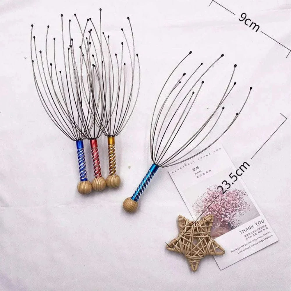 Octopus Head Massager for Relaxing Scalp Relief-1pc Random color