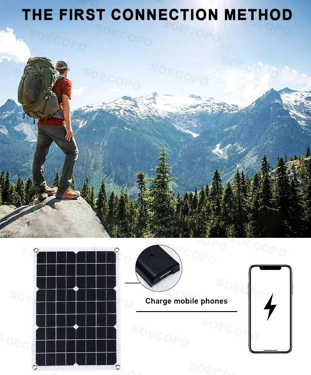 Off-Grid Solar Power Kit with 500W Panel, 100A Controller & Inverter-110V  Solar kit