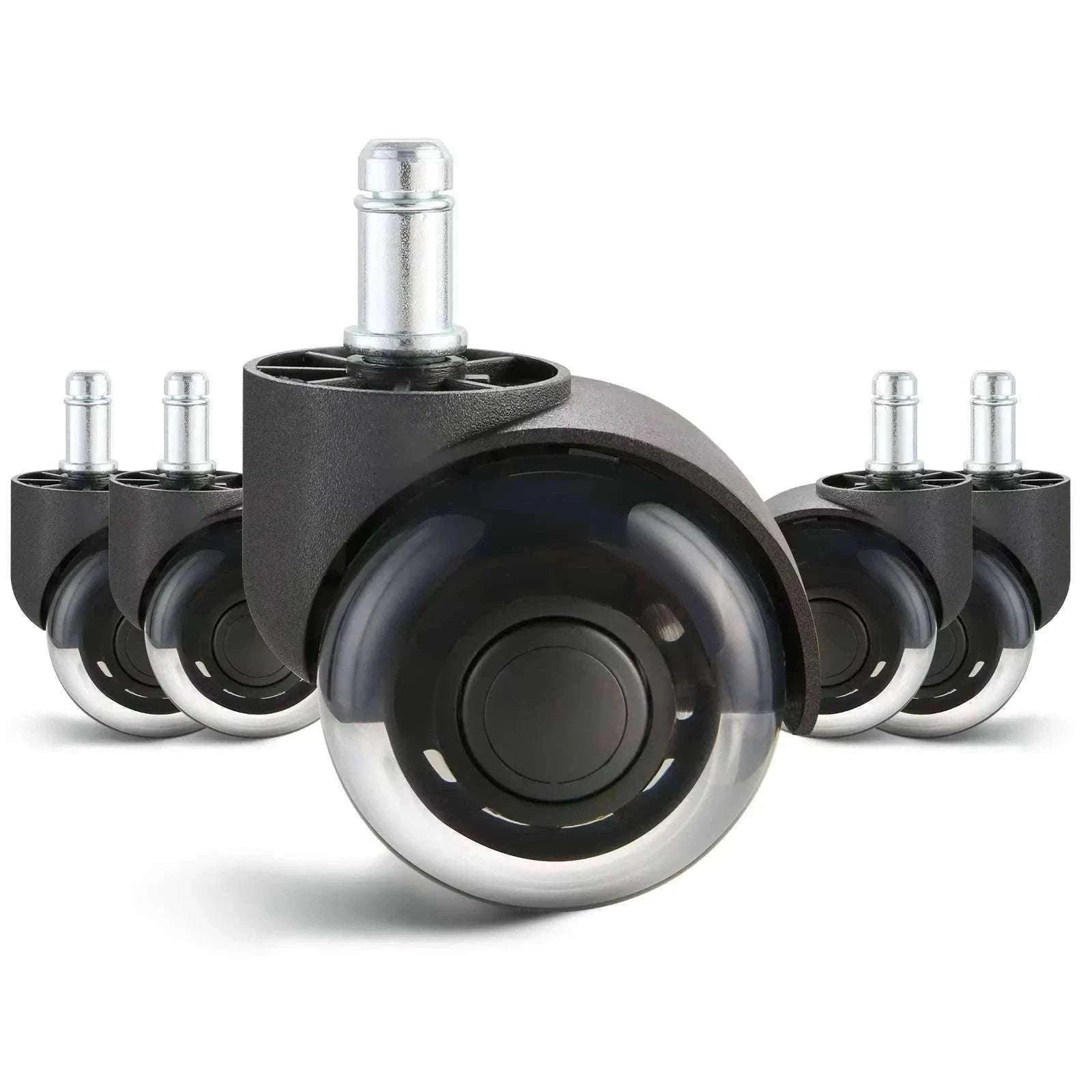 Office Chair Replacement Wheels Set of 5 Smooth Quiet Casters-3 in Single Wheels / CZECH REPUBLIC