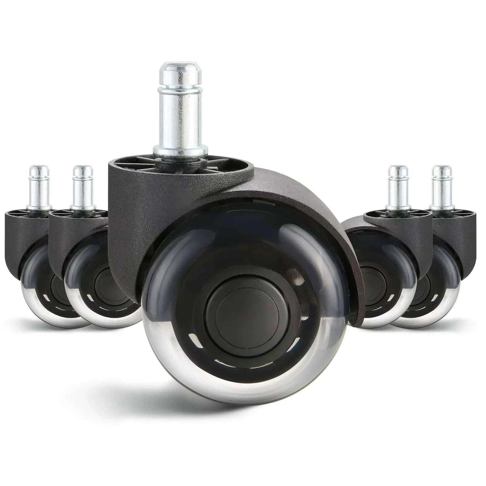 Office Chair Replacement Wheels Set of 5 Smooth Quiet Casters-3 in Single Wheels / CZECH REPUBLIC