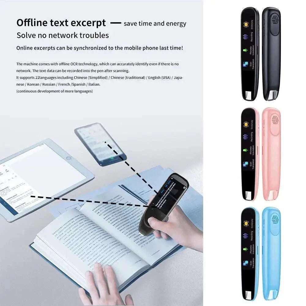 Offline Translation Pen with 123-Language Scanning Support-black / JP