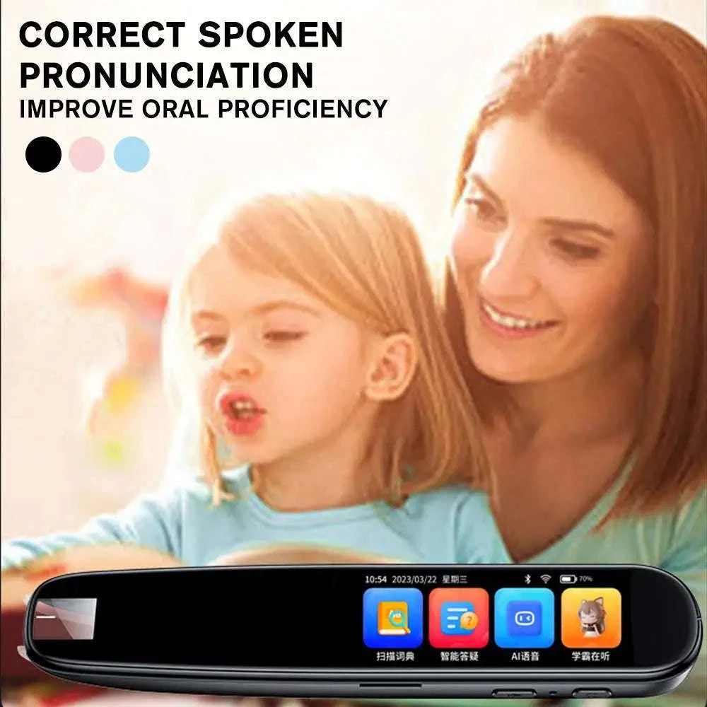 Offline Translation Pen with Intelligent Scanning and 123‑Language Support-black / JP