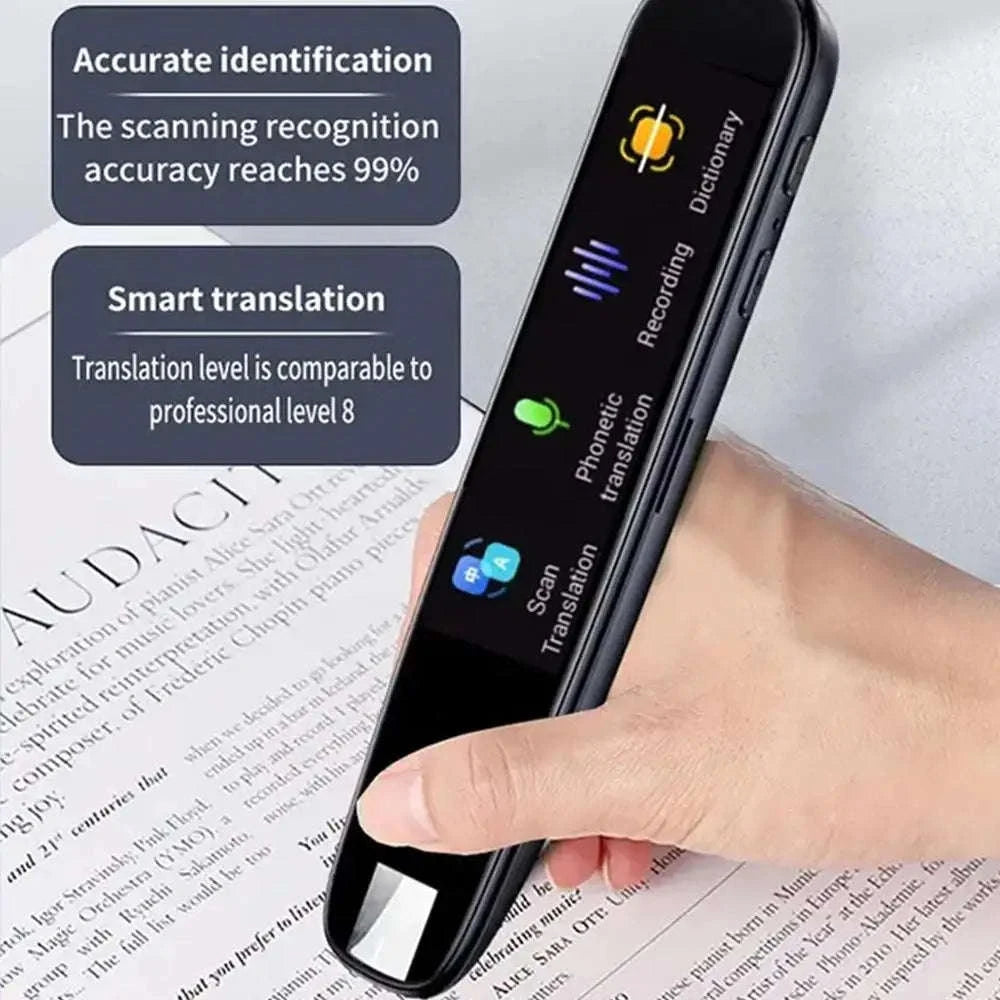 Offline Translation Pen with Intelligent Scanning and 123‑Language Support-black / JP