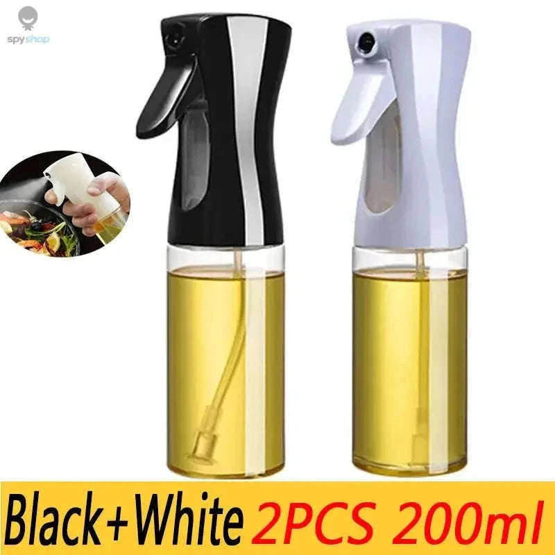 Oil Spray Bottle Fine Mist Dispenser for Cooking and Grilling-300ml white