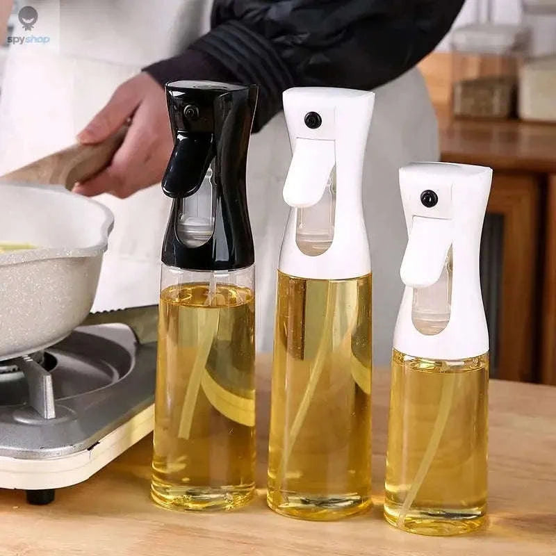 Oil Spray Bottle for Cooking – Precise Mist, Healthy Control, Multi‑Use Design-200 ML Black