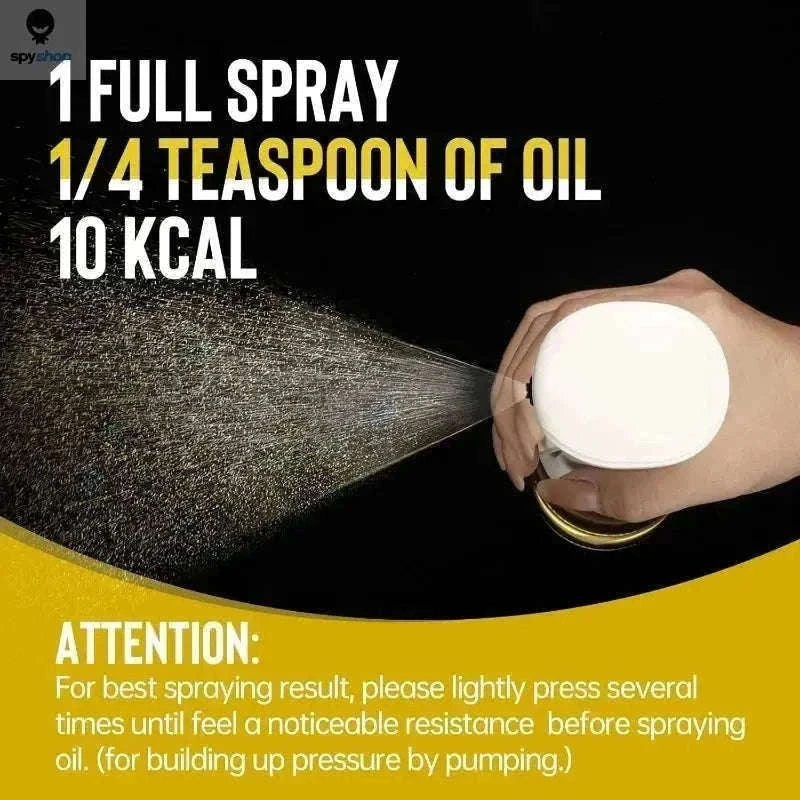 Oil Spray Bottle for Cooking with Precise Mist Control-200 ML Black