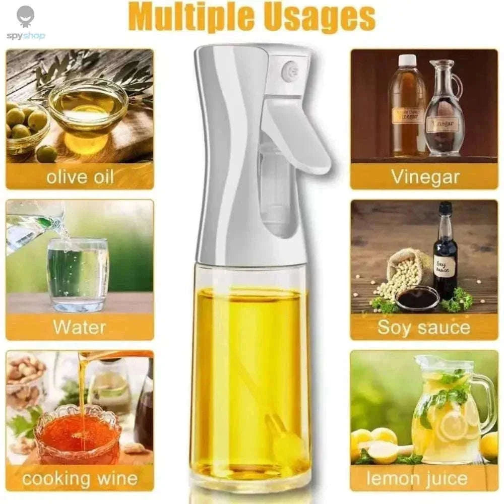 Oil Spray Bottle for Cooking with Precise Mist Control-200 ML Black