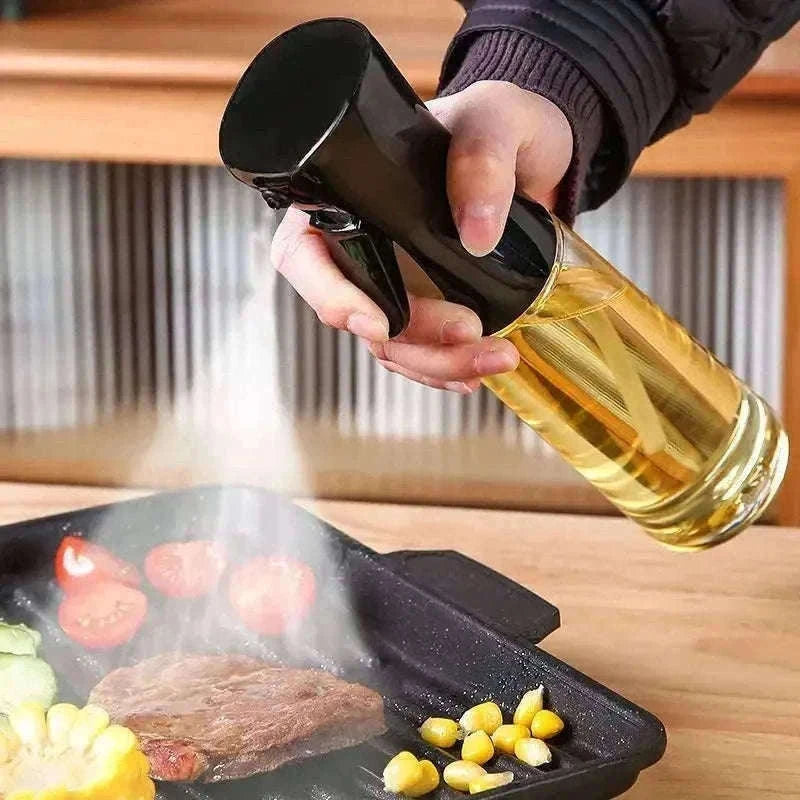 Oil Spray Bottle for Cooking with Precise Mist Control-200 ML Black