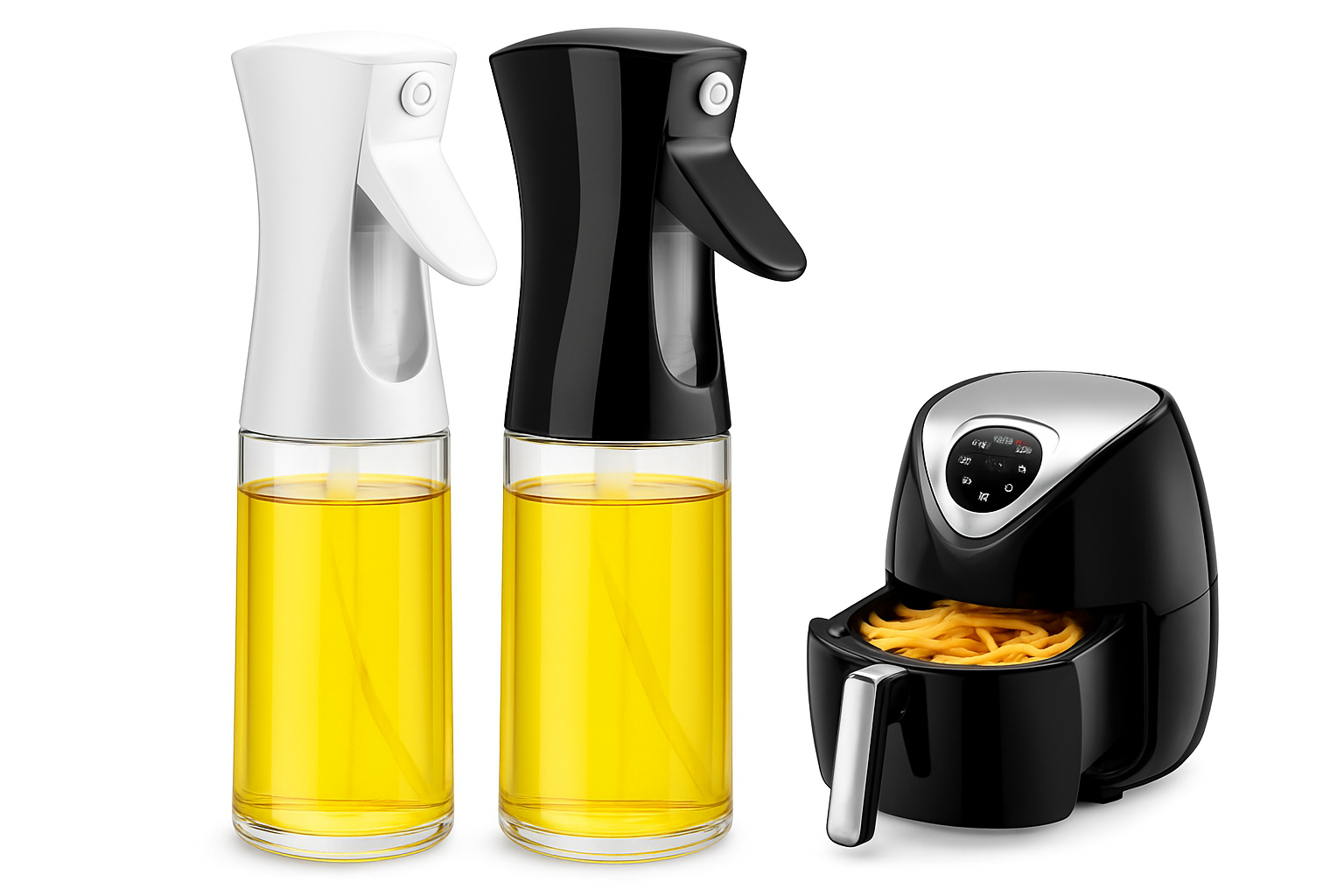 Botella de spray de aceite para cocinar con control preciso de niebla