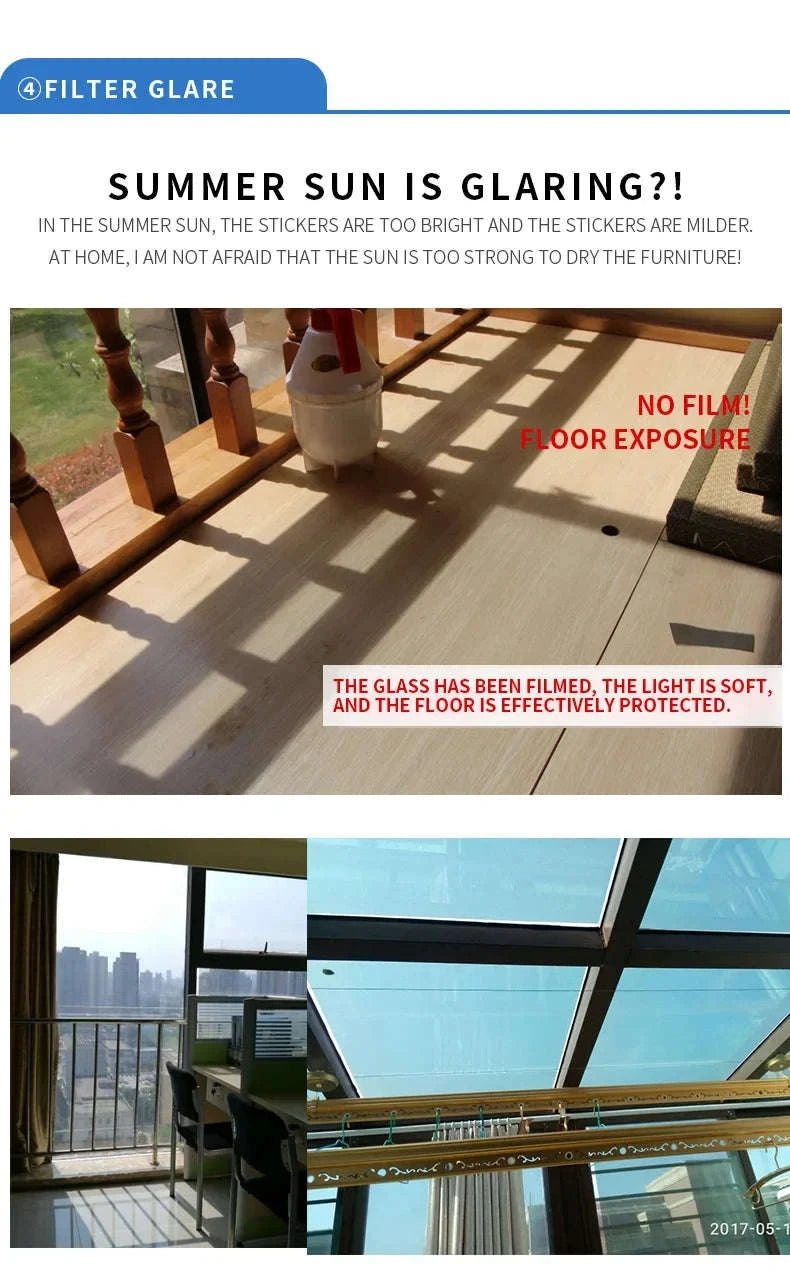 One Way Mirror Window Film-Brown silver / 90x500 cm