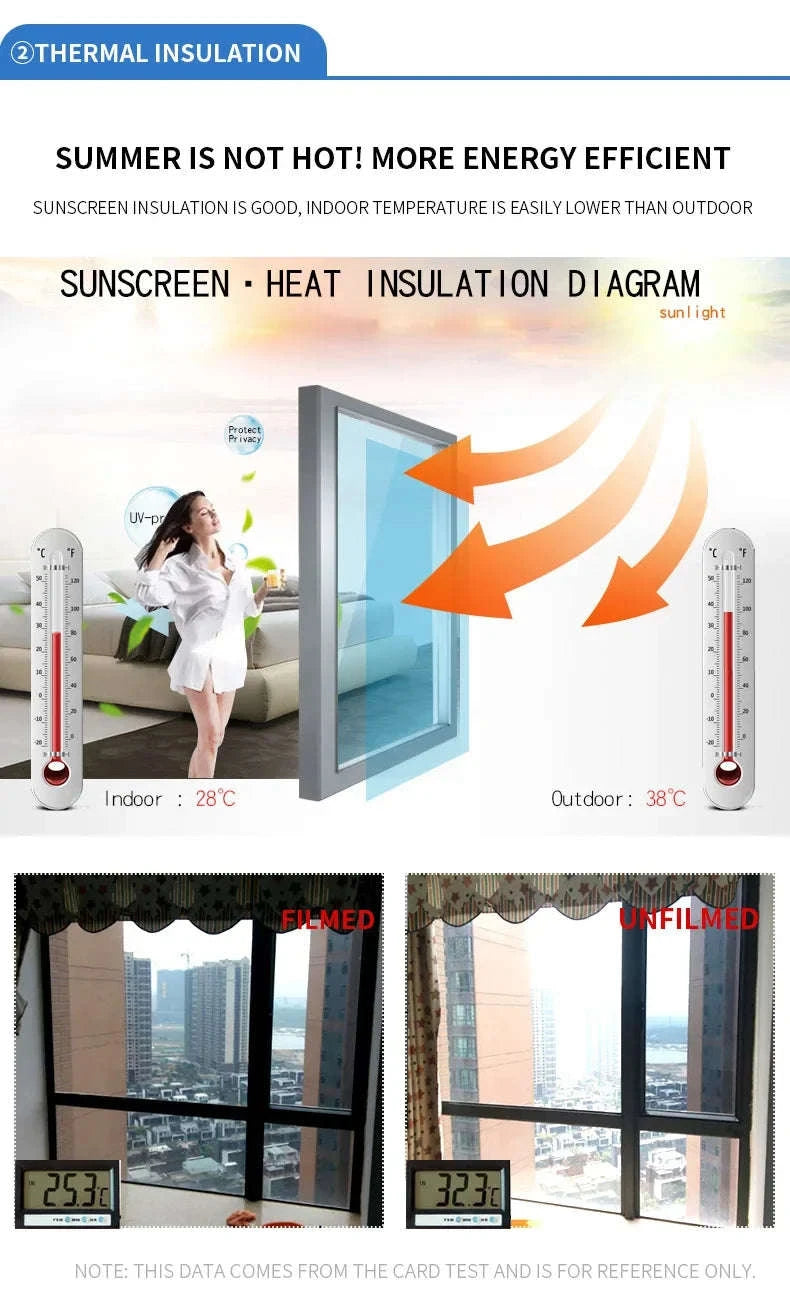 One Way Mirror Window Film-Brown silver / 90x500 cm