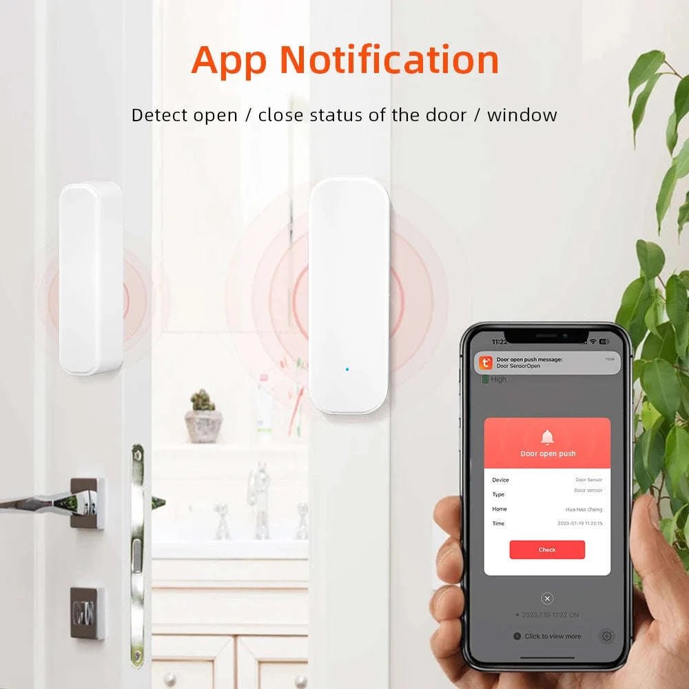 ONENUO Smart Door & Window Sensor - WiFi & Zigbee Alarm-WiFi