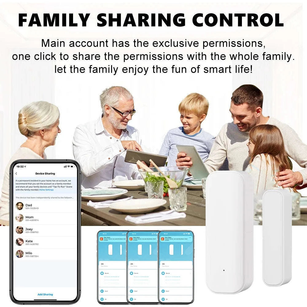 ONENUO Smart Door & Window Sensor - WiFi & Zigbee Alarm-WiFi