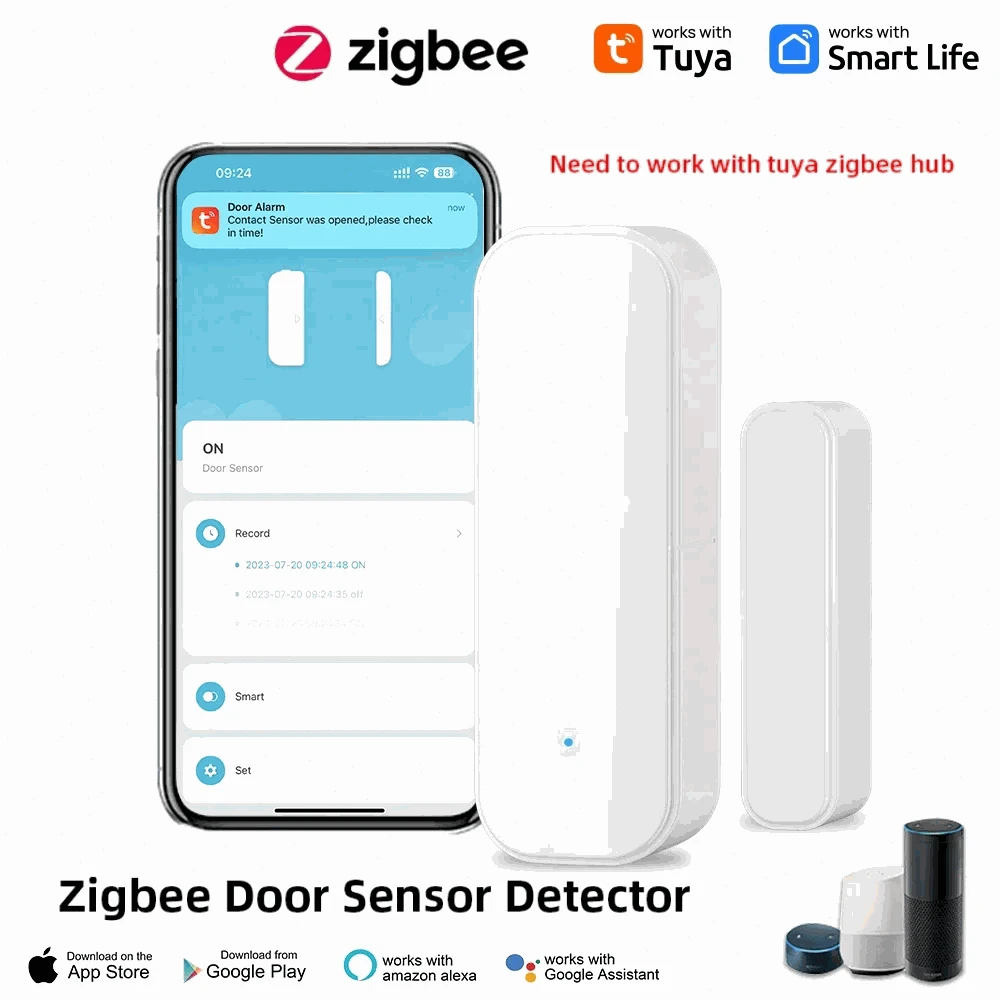 ONENUO Smart Door & Window Sensor - WiFi & Zigbee Alarm-WiFi